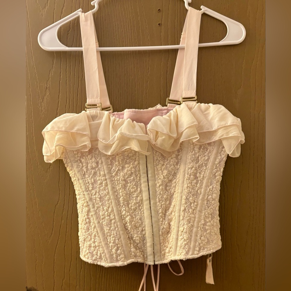 Free People Off white Corset